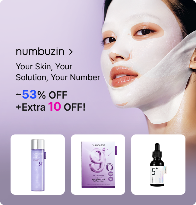 numbuzin Your Skin, Your Solution, Your Number ~53% OFF +Extra 10% OFF!