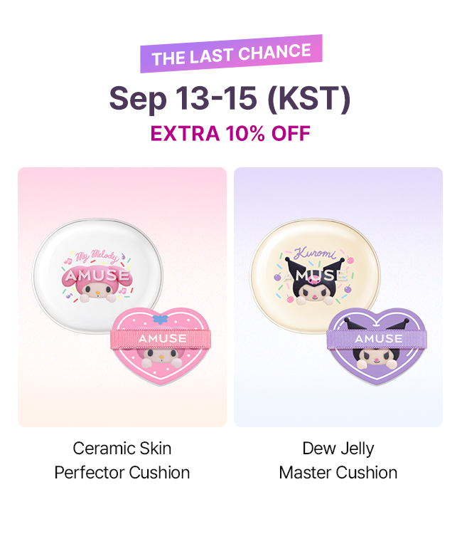 Sep 13-15 (KST) EXTRA 10% OFF Ceramic Skin Perfector Cushion Dew Jelly Master Cushion