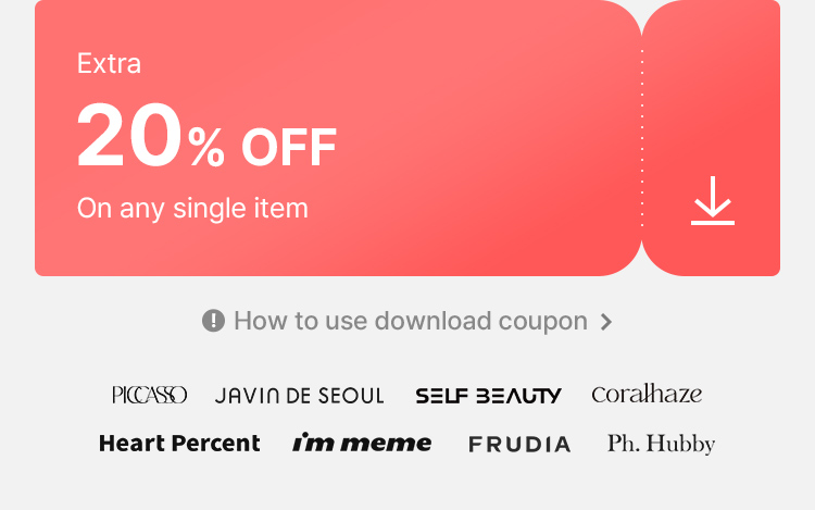 Extra 20% OFF On any single item 