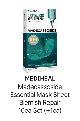 MEDIHEAL: Madecassoside Essential Mask Sheet Blemish Repair 10ea Set (+1ea)