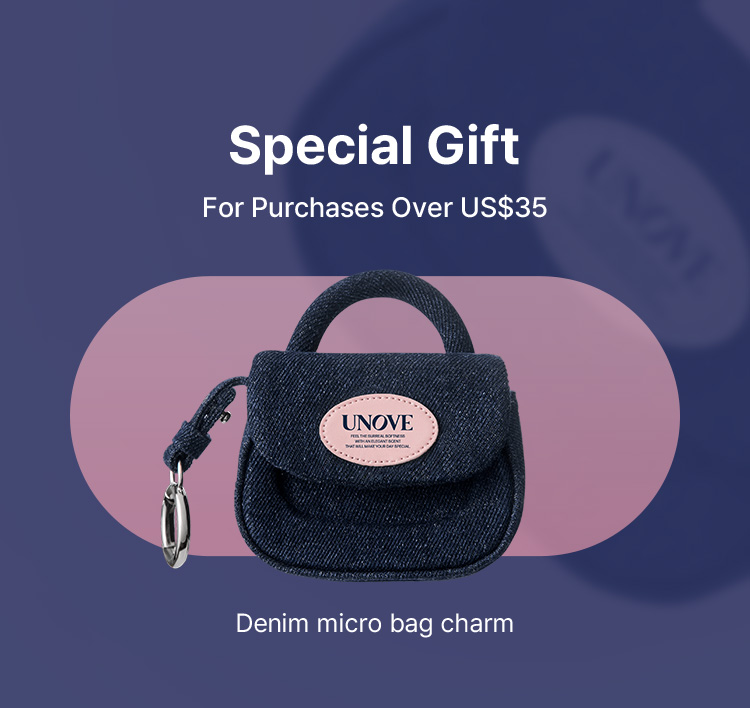 Special Gift For Purchases Over US$35 – UNOVE Denim micro bag charm
