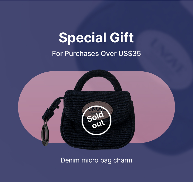 Special Gift For Purchases Over US$35 – UNOVE Denim micro bag charm