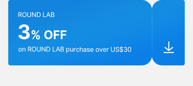 ROUNDLAB 3% OFF on ROUND LAB purchase over US$30