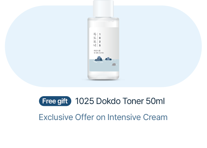 Free gift 1025 Dokdo Toner 50ml Exclusive Offer on Intensive Cream