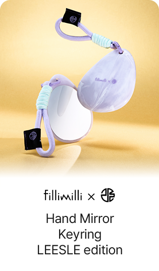 Fillimilli × Leesle Hand Mirror Keyring LEESLE edition
