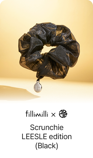 Fillimilli × Leesle Scrunchie LEESLE edition (Black)