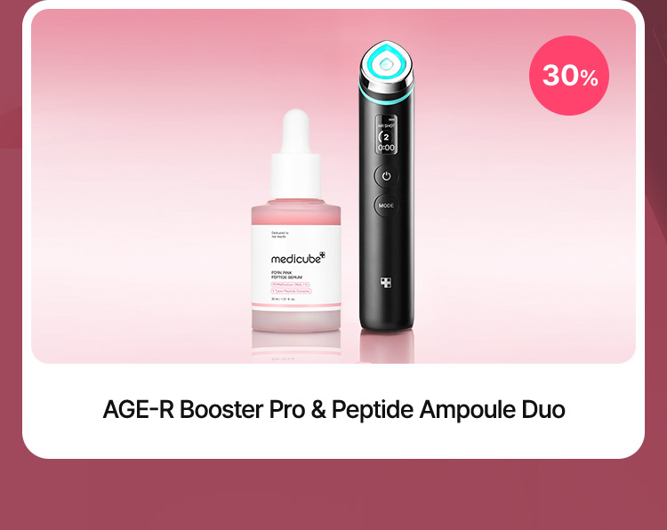 30% AGE-R Booster Pro & Peptide Ampoule Duo