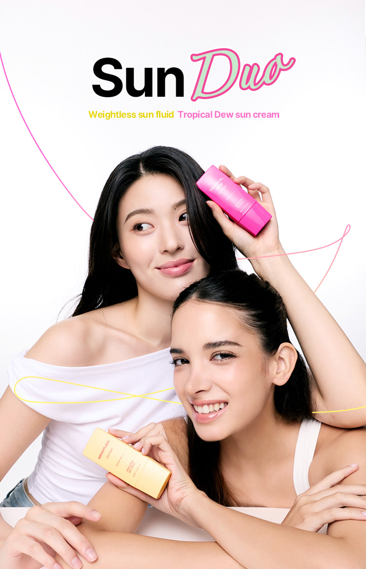 SunDuo Weightless sun fluid Tropical Dew sun cream