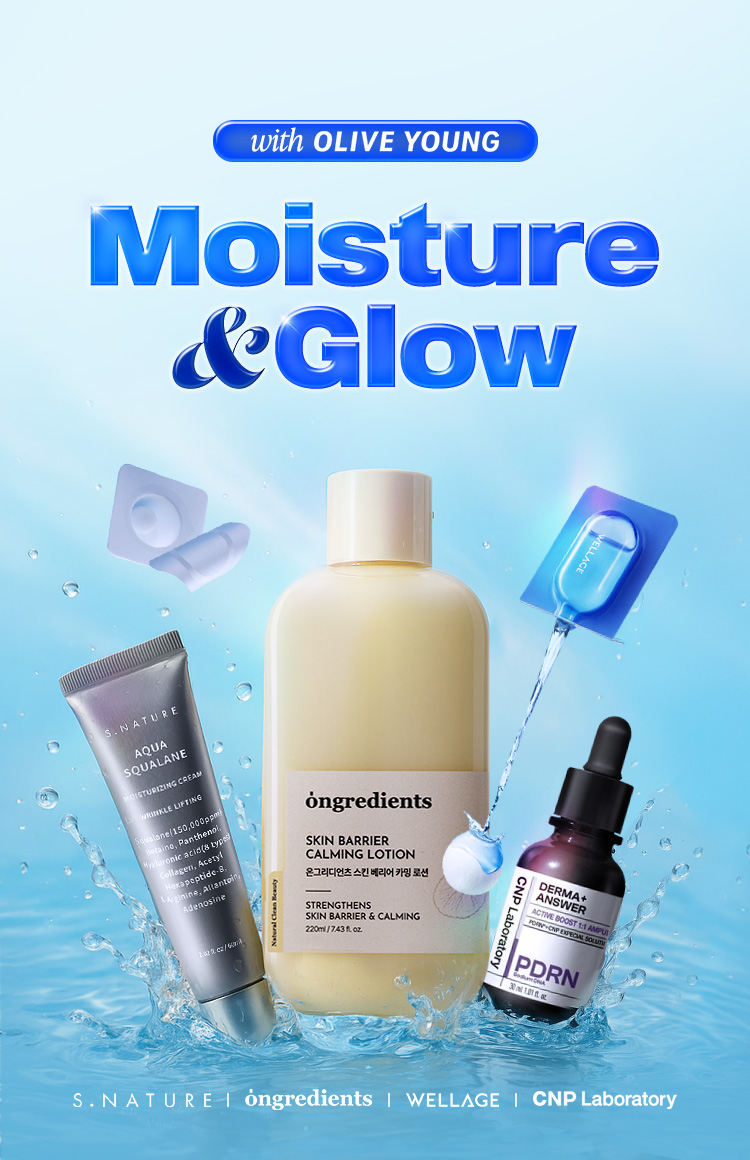with OLIVE YOUNG Moisture & Glow — S.NATURE | ǒngredients | WELLAGE | CNP Laboratory