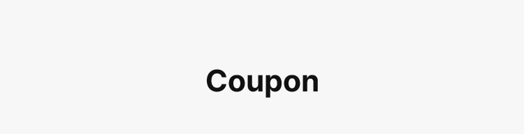 Coupon
