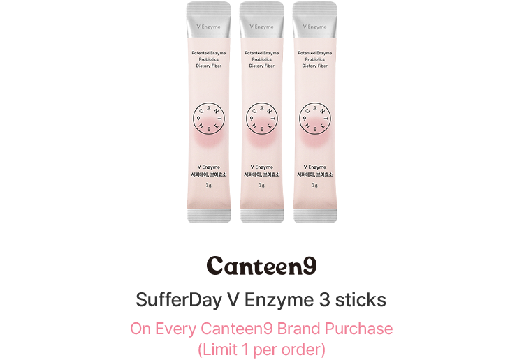 Canteen9: SufferDay V Enzyme 3 sticks – On Every Canteen9 Brand Purchase (Limit 1 per order)