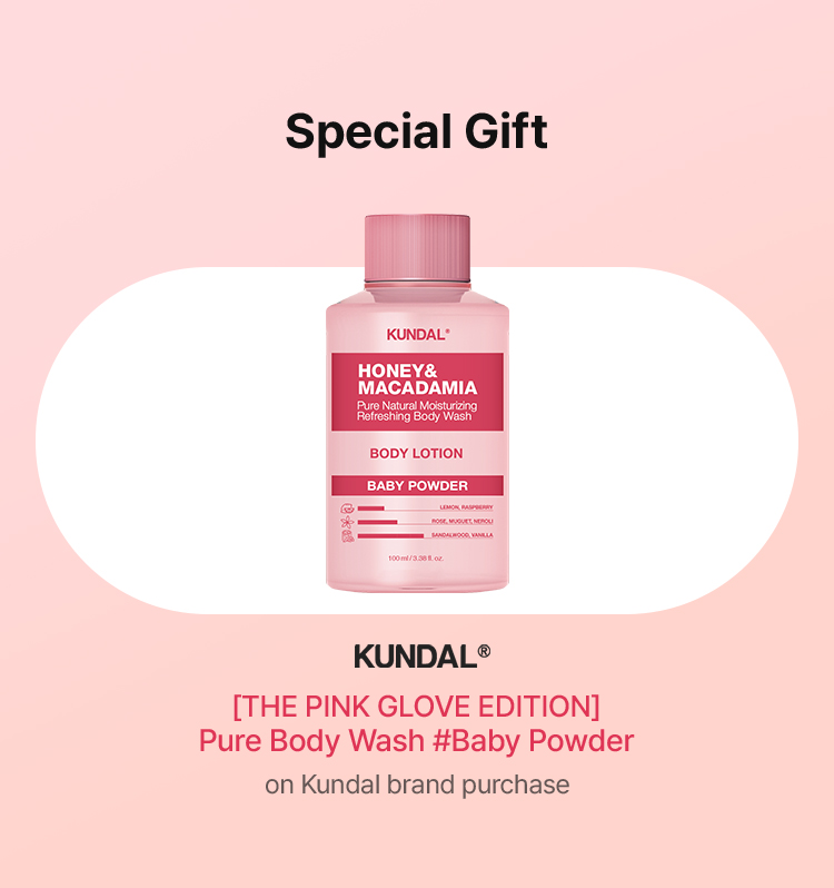 Special Gift [THE PINK GLOVE EDITION] Pure Body Wash #Baby Powder on Kundal brand purchase