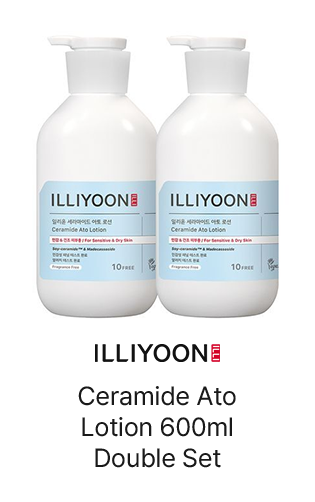 ILLIYOON Ceramide Ato Lotion 600ml Double Set