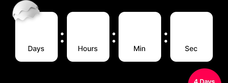 Days : Hours : Min : Sec