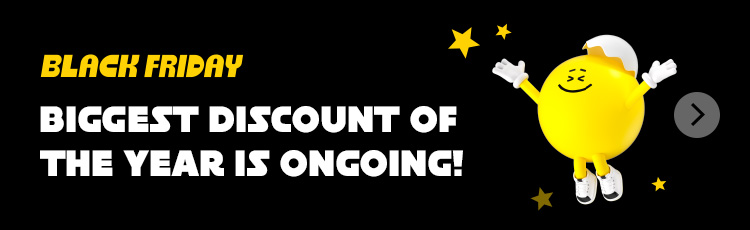 BLACK FRIDAY BIGGEST DISCOUNT OF THE YEAR IS ONGOING!