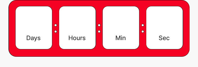 Days / Hours / Min / Sec