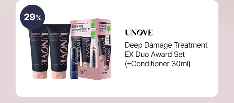 UNOVE Deep Damage Treatment EX Duo Award Set (+Conditioner 30ml)