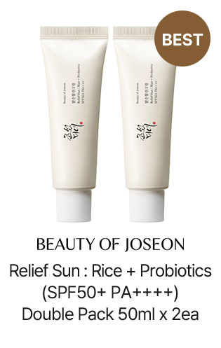 Beauty of Joseon Relief Sun: Rice + Probiotics (SPF50+ PA++++) Double Pack 50mL*2ea