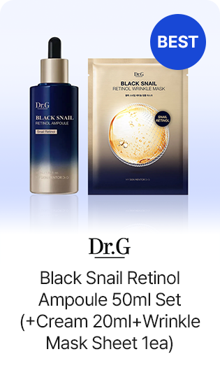 Dr.G Black Snail Retinol Ampoule 50ml Set (+Cream 20ml +Wrinkle Mask Sheet 1ea)