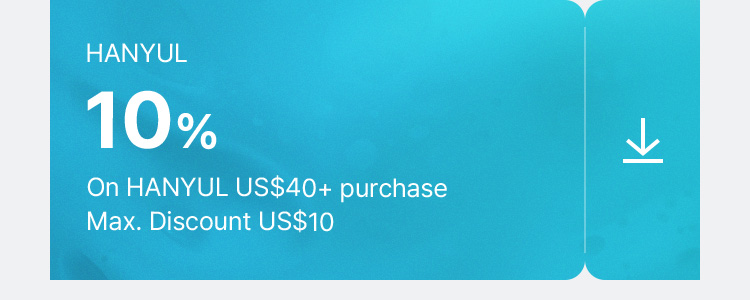 HANYUL 10% off on HANYUL US$40+ purchase Max. Discount US$10