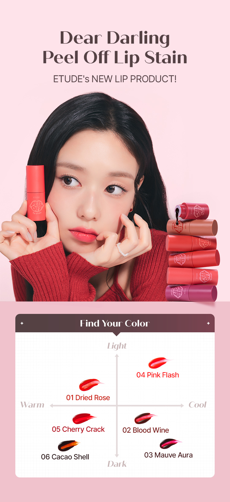 Dear Darling Peel Off Lip Stain ETUDE’s New Lip Product!
