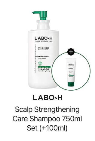 LABO-H Hair Loss Care Shampoo Scalp Strenghtening 750ml Set (+100ml)