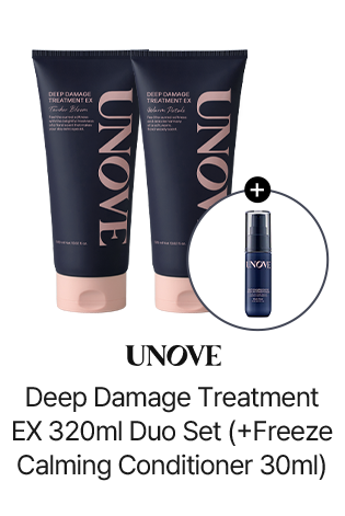 UNOVE Deep Damage Treatment EX 320ml Duo Set (+Freeze Calming Conditioner 30ml)