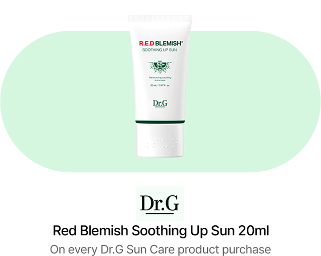 Dr.G Red Blemish Soothing Up Sun 20ml / On every Dr.G Sun Care product purchase