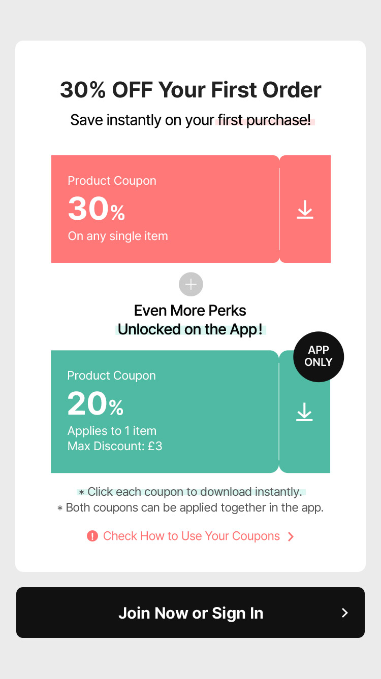 Two 20% OFF Deals for Your First Order