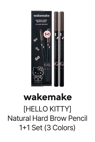 [HELLO KITTY] Natural Hard Brow Pencil 1+1 Set (3 Colors)