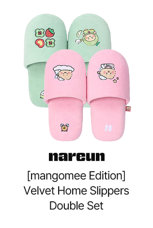 [mangomee Edition] Velvet Home Slippers Double Set