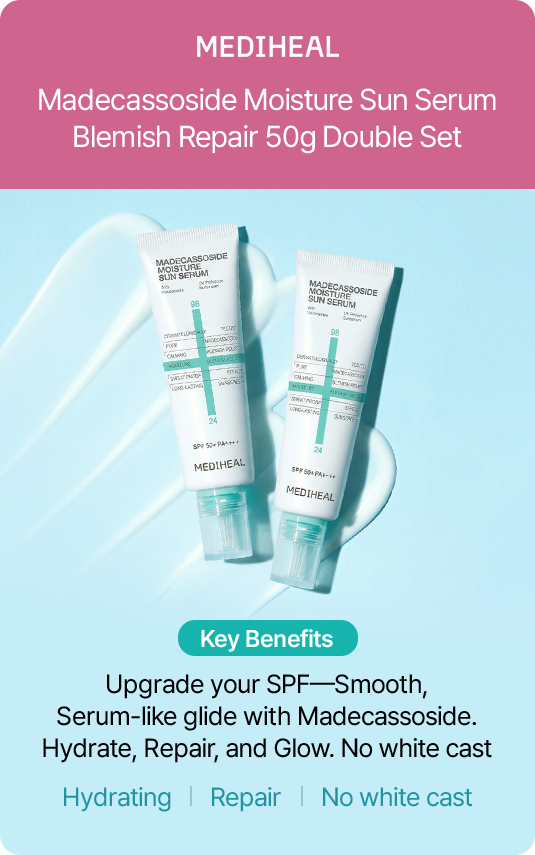 MEDIHEAL Madecassoside Moisture Sun Serum Blemish Repair 50g Double Set