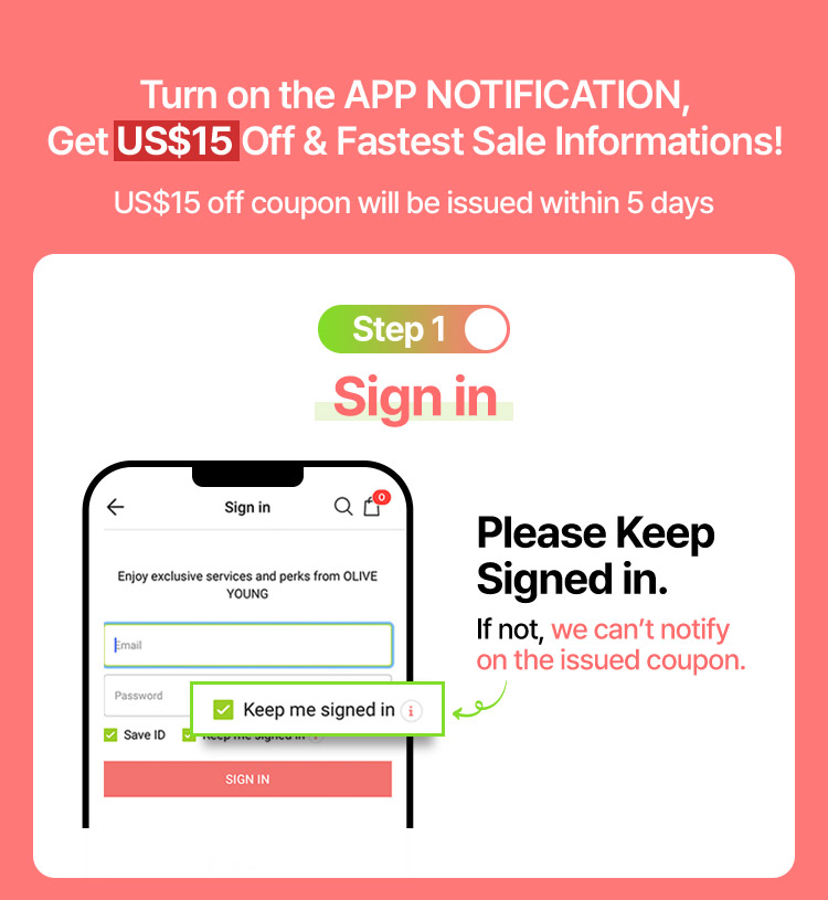 Please Keep Signed in.