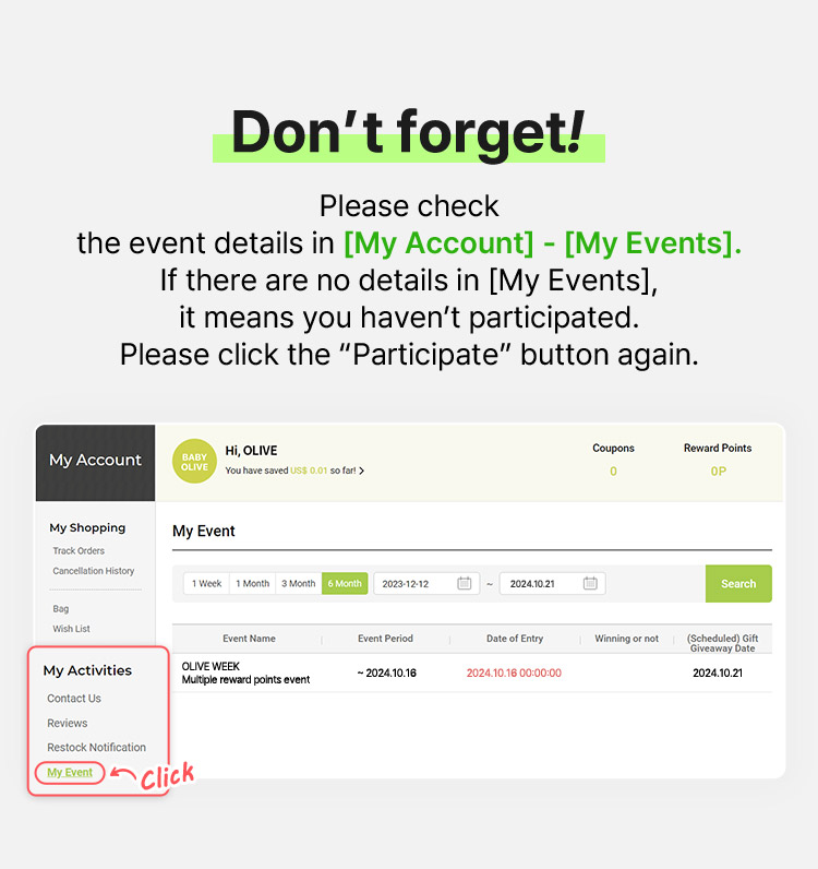 Don’t forget!
