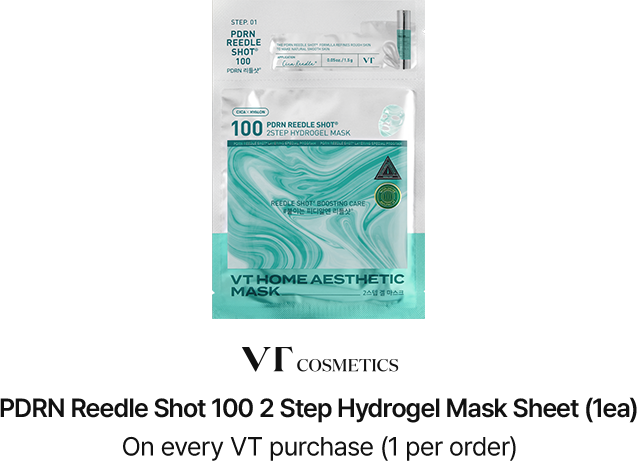 VT PDRN Reedle Shot 100 2 Step Hydrogel Mask Sheet (1ea) / On every VT purchase (1 per order)