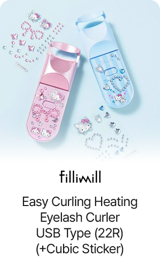 Easy Curling Heating Eyelash Curler USB Type (22R) (+Cubic Sticker)
