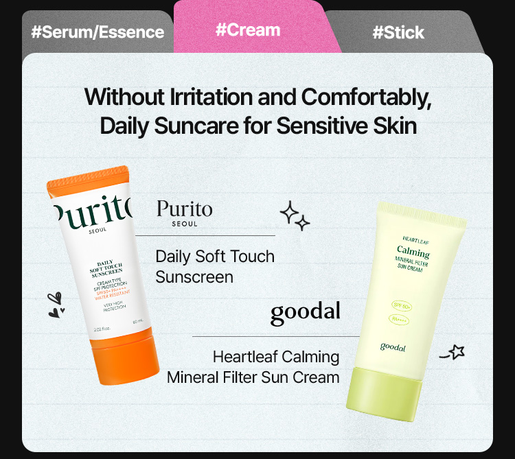 Without Irritation and Comfortably, Daily Suncare for Sensitive Skin