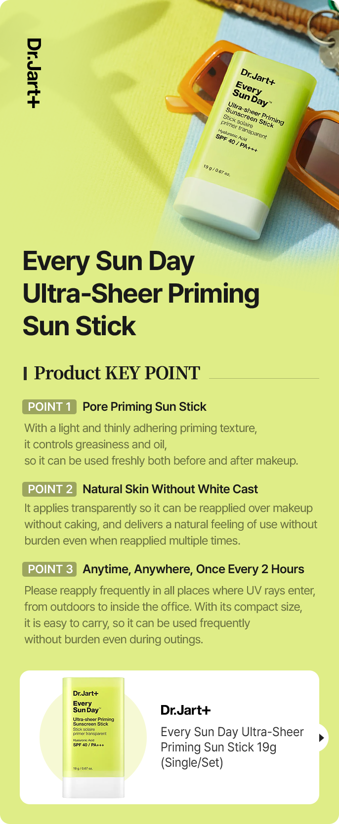 Dr.Jart+ Every Sun Day Ultra-Sheer Priming Sun Stick