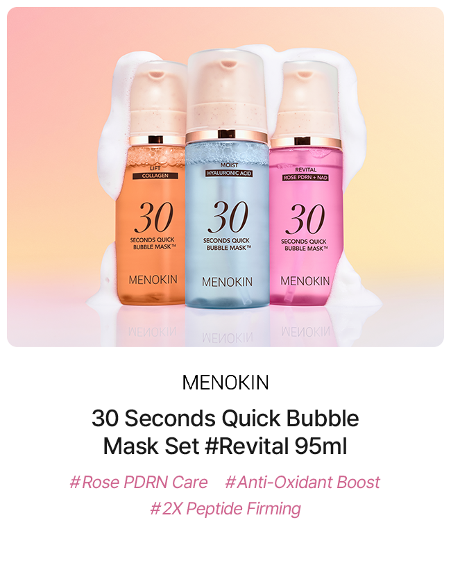 MENOKIN 30 Seconds Quick Bubble Mask Set #Revital 95ml