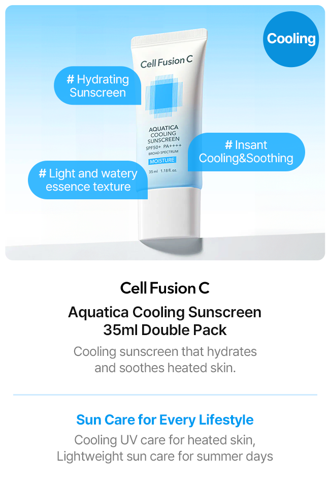 Cell Fusion C Aquatica Cooling Sunscreen 35ml Double Pack