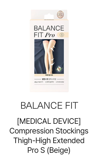 [MEDICAL DEVICE] Balance Fit Compression Stockings Thigh-High Extended Pro S (Beige)