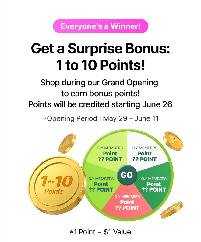 *1 Point = $1 Value