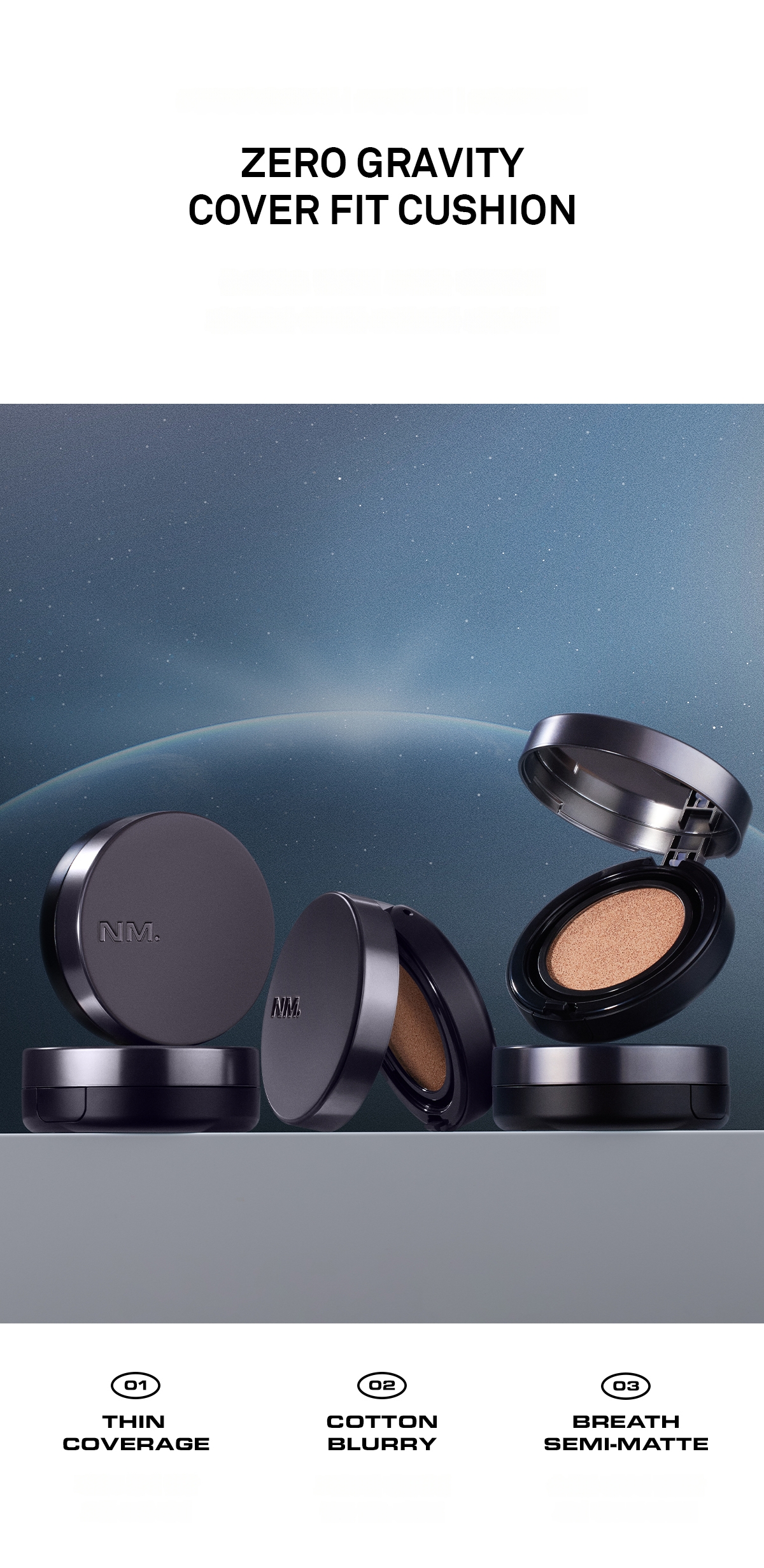 NAMING. Zero Gravity Cover Fit Cushion Set 12g (+Refill) | OLIVE