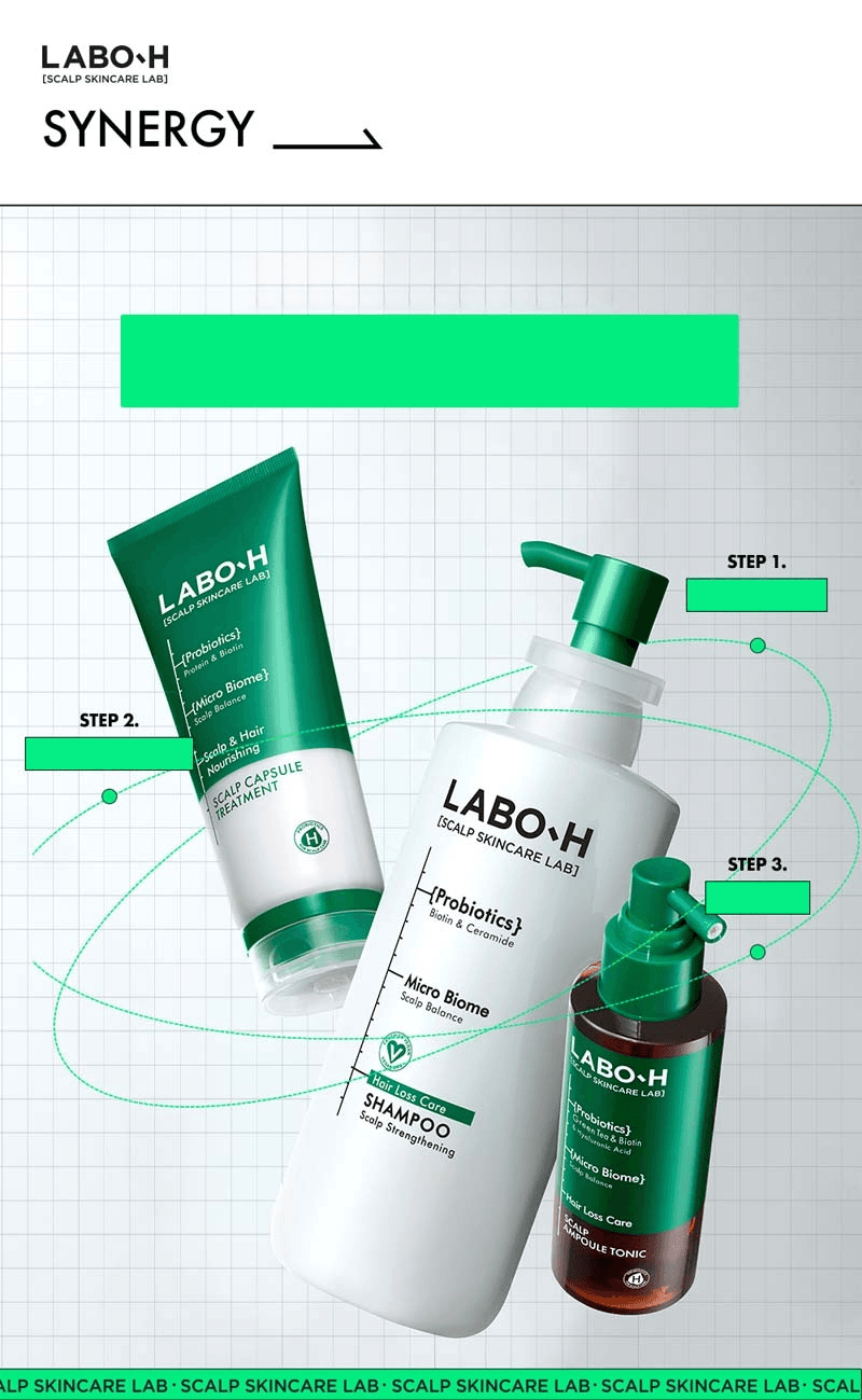 LABO-H 頭皮強化アンプルトニック脱毛症状緩和 100ml | OLIVE YOUNG Global