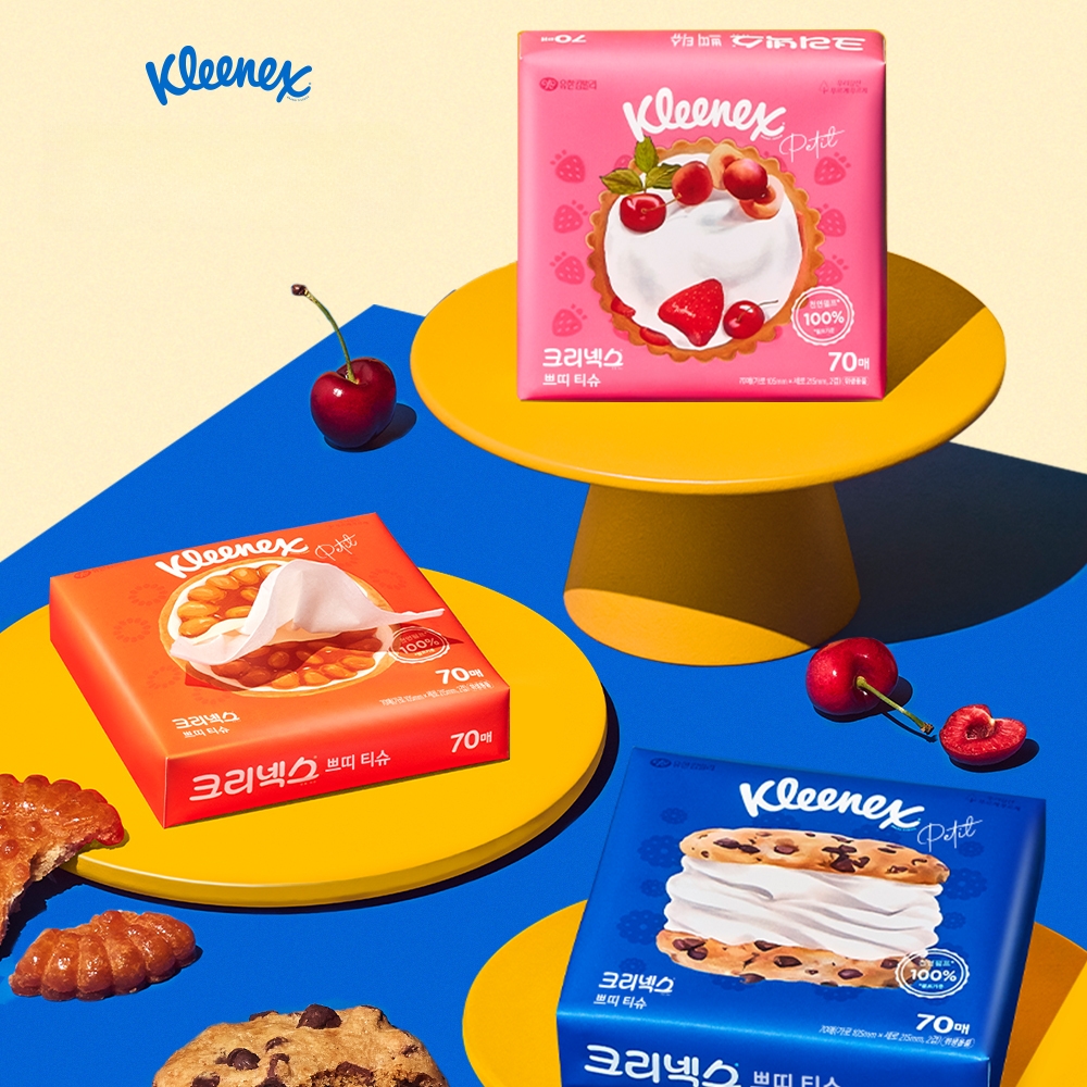 Kleenex プチティッシュ 70枚 | OLIVE YOUNG Global