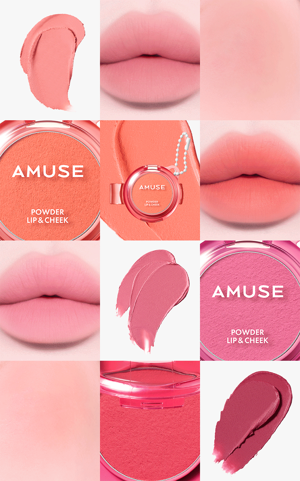 AMUSE Powder Lip & Cheek (12 Colors) | OLIVE YOUNG Global