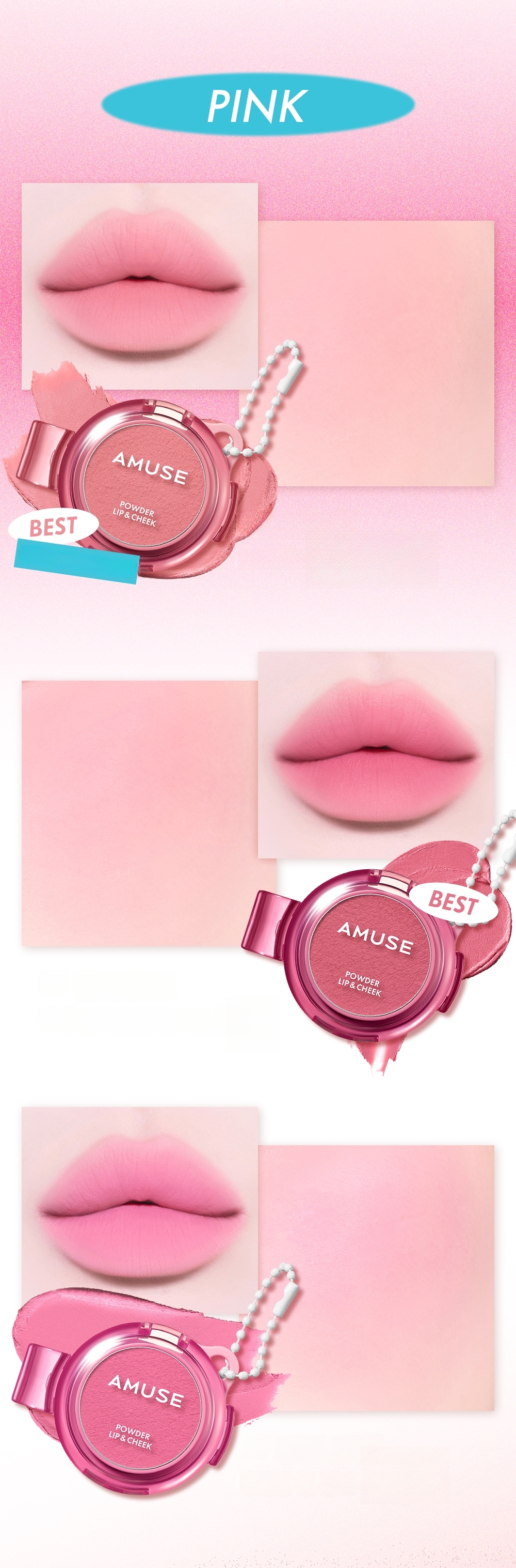 AMUSE Powder Lip & Cheek (12 Colors) | OLIVE YOUNG Global