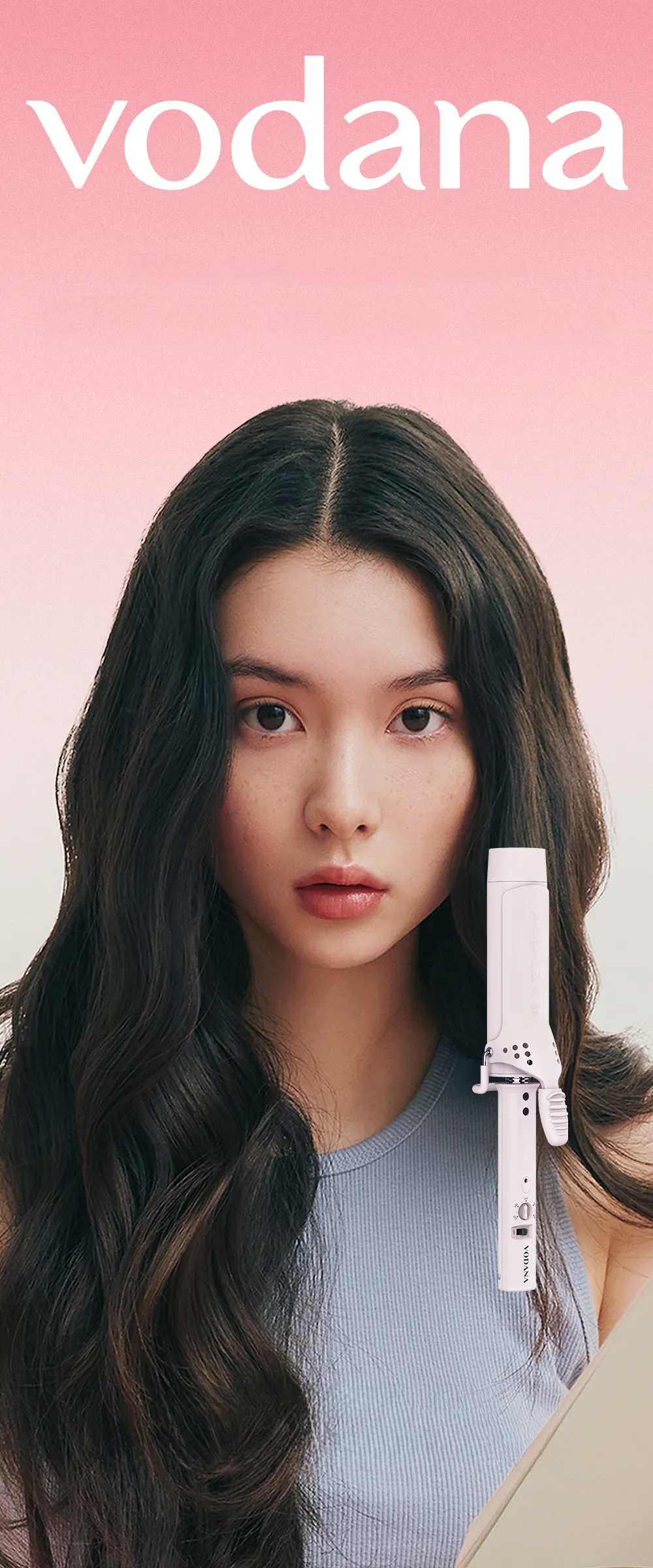 vodana Glamwave Curling Iron 40mm Powder Purple | OLIVE YOUNG Global