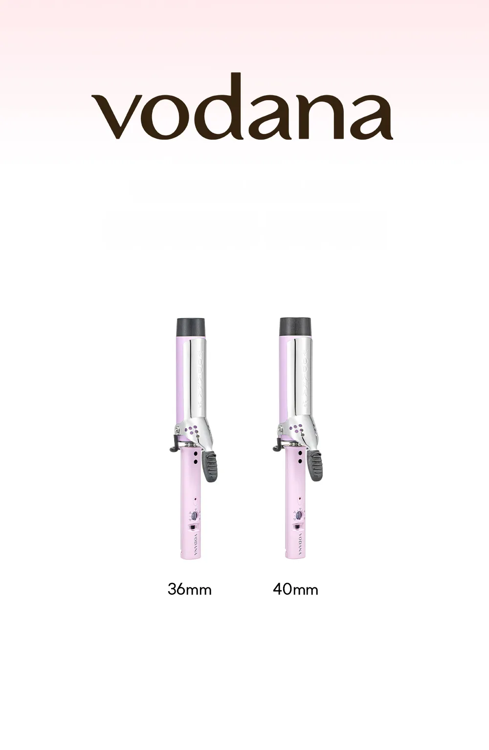 vodana グラムウェーブ カールアイロン FV 36mm (バイオレット