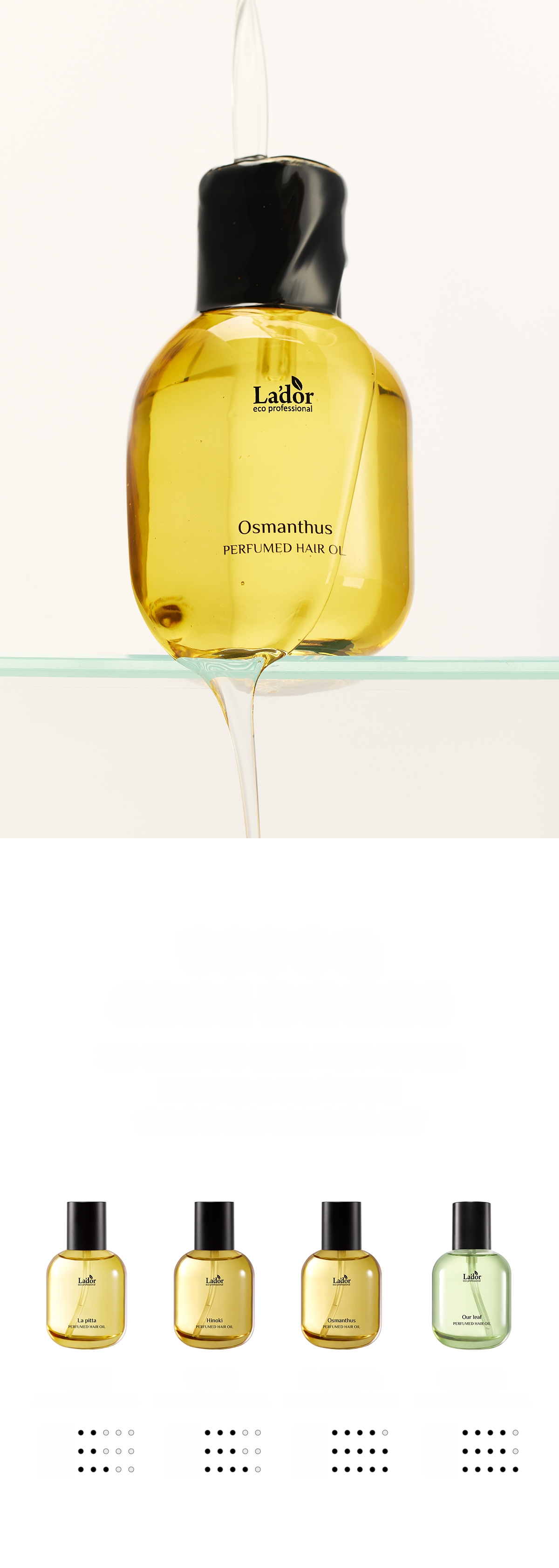 La'dor Perfumed Hair Oil 80ml Set (+10ml) (5 Options) | OLIVE